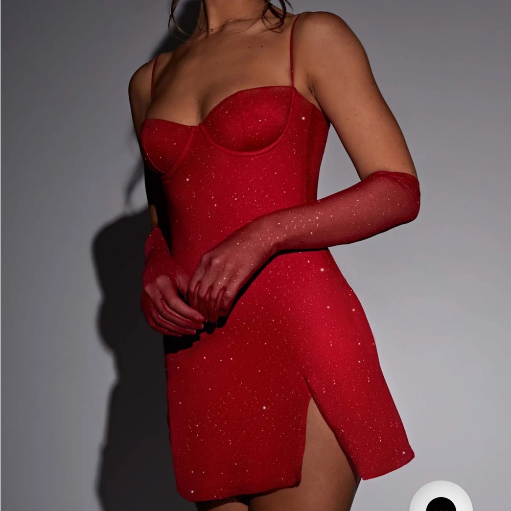 Babyboo pixie mini sparkle red dress
